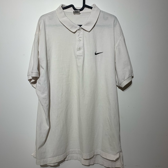 90s Nike White Golf Shirt Vintage - Picture 1 of 5